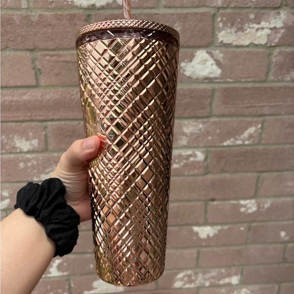 Starbucks Rose Gold Studded Cold Cup - Picture 3 of 10